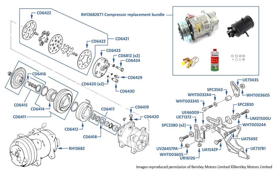 Air Conditioning Compressor | RH13682-X | Prestige Parts