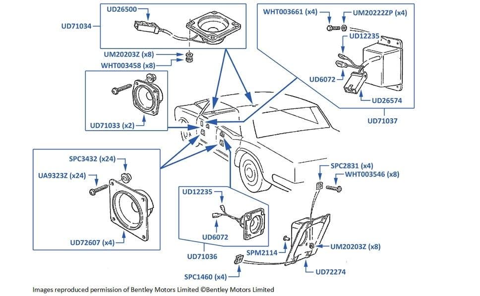 Bass Speaker (Pair) | UD72607-X | Prestige Parts