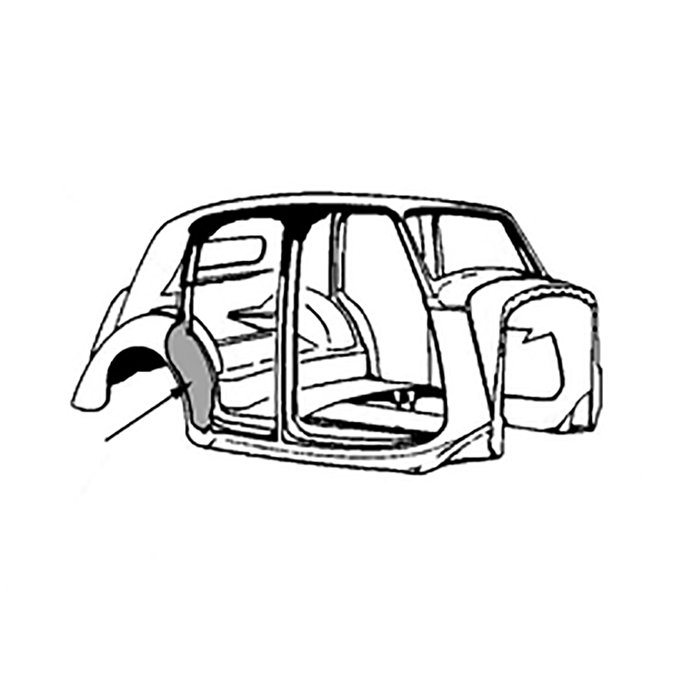 Door R06 Door Shut Panel Right Hand - R6-06RH-X | IntroCar USA