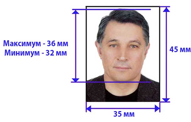 Какой размер фото нужен для загранпаспорта старого образца