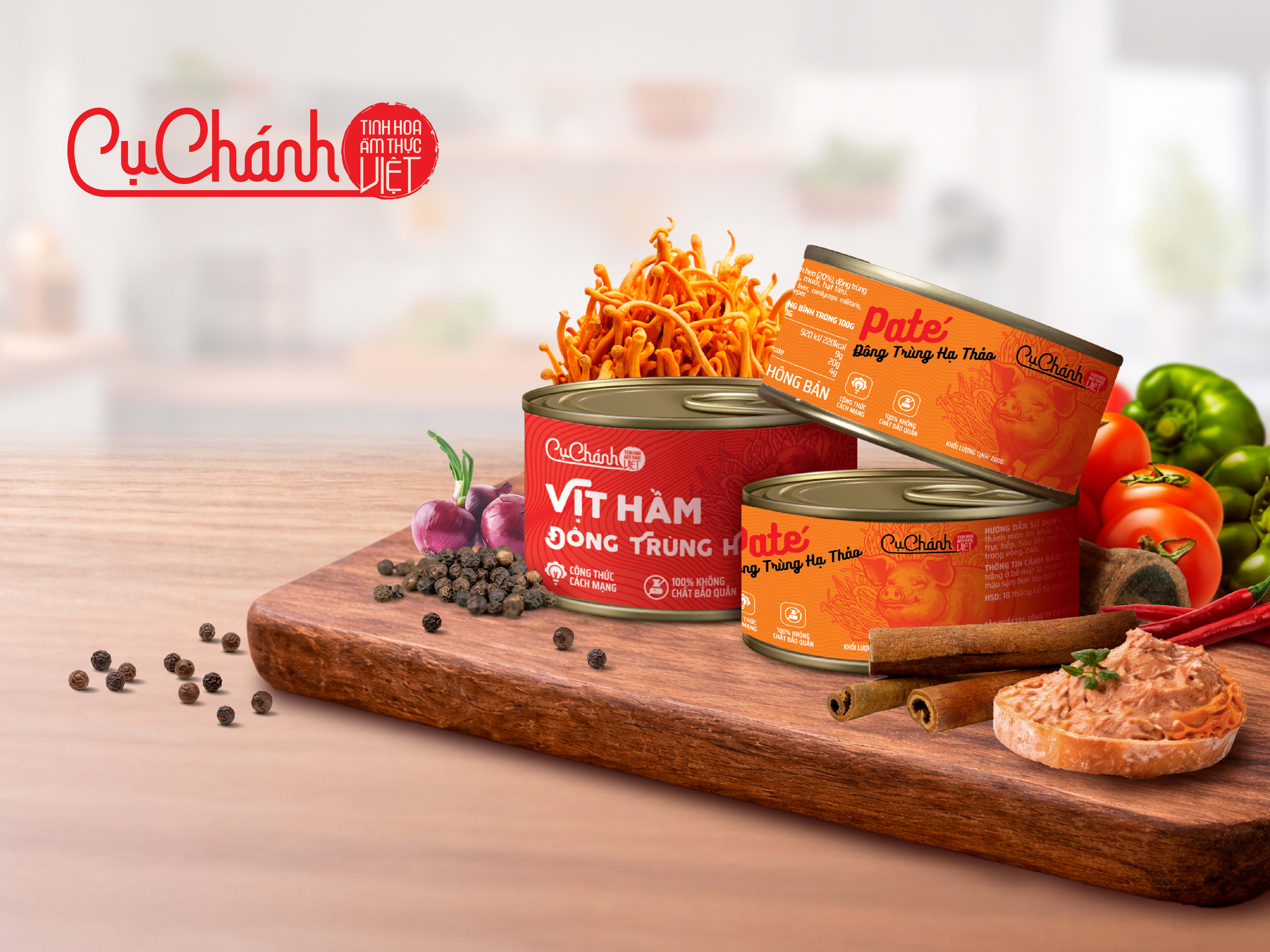 Cu Chanh's canned pork pâté and cordyceps stewed duck