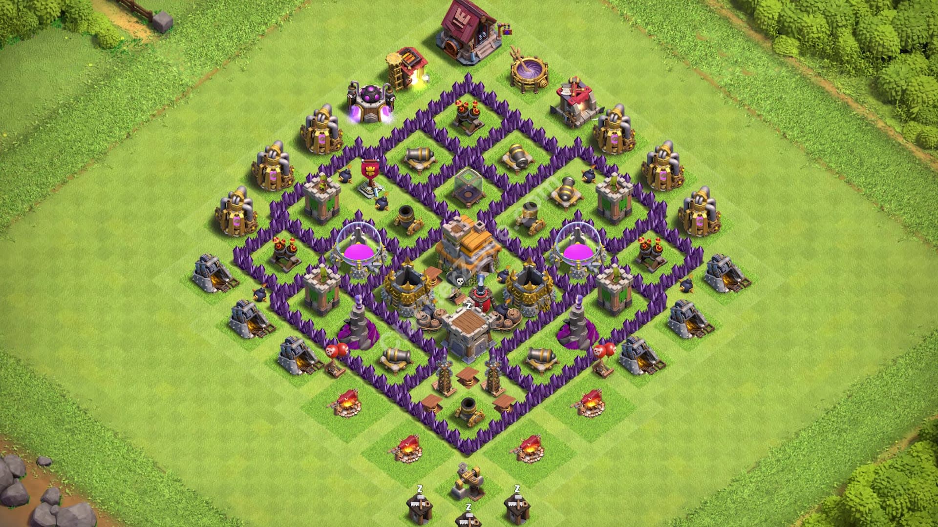 TH7 Symmetrical Anti-Air Base