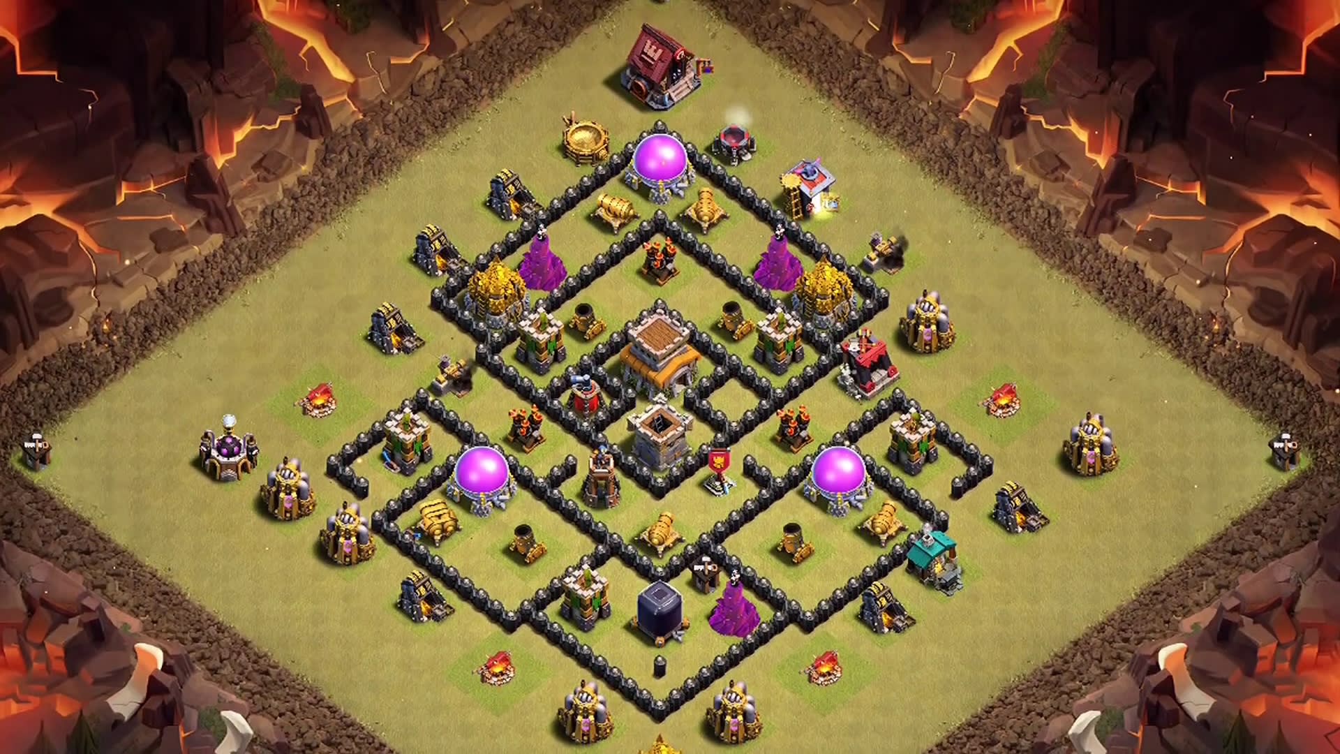 Best TH8 Anti-Dragon War Base 2026