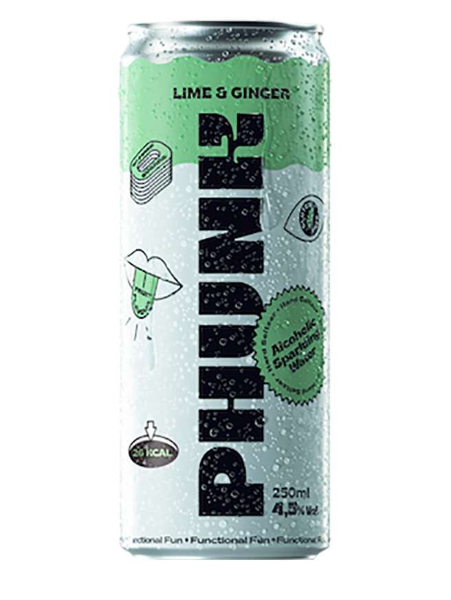Phunk Lima e Gengibre Hard Seltzer