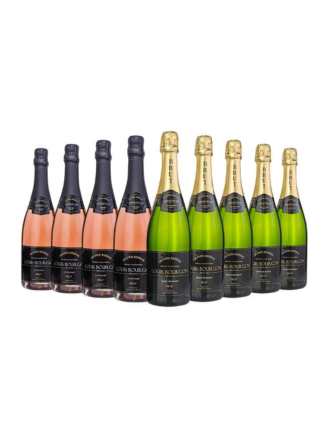 Louis Bourgon Grande Réserve Brut - 5 Blanc de Blancs - 4 Cuvée Rosé