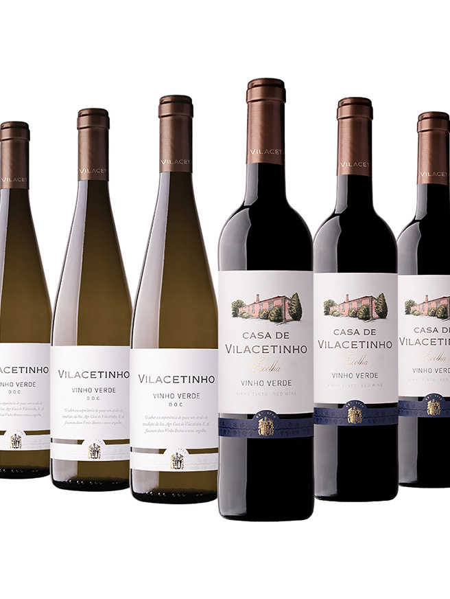 Casa Vilacetinho Preço-Qualidade -3 Vilacetinho Branco 2020 + 3 Tinto Escolha 2017