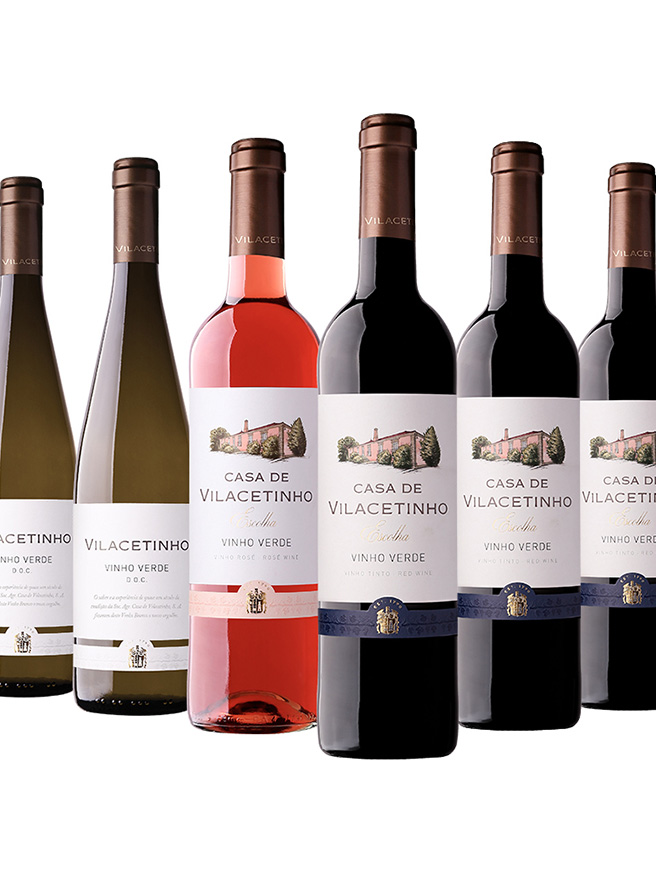Casa Vilacetinho Reward - 2 Vilacetinho Branco 2020 + 1 Rosé Escolha 2019 + 3 Tinto Escolha 2017