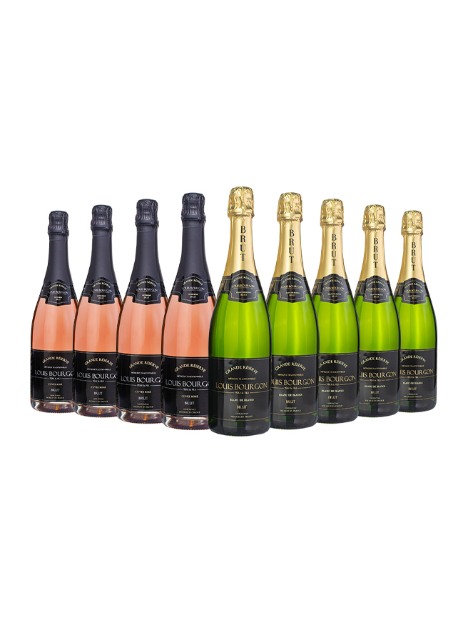 Louis Bourgon Grande Réserve Brut - 5 Blanc de Blancs - 4 Cuvée Rosé