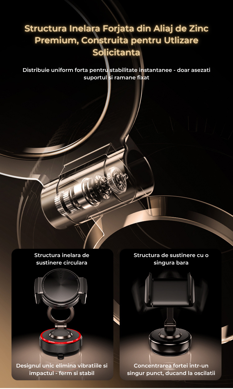 Suport auto universal Kaylia nano gel prezentare infografic 3