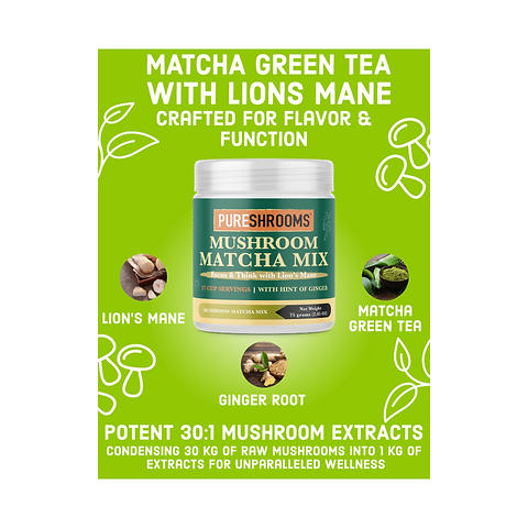 PureShrooms Mushroom Matcha Mix