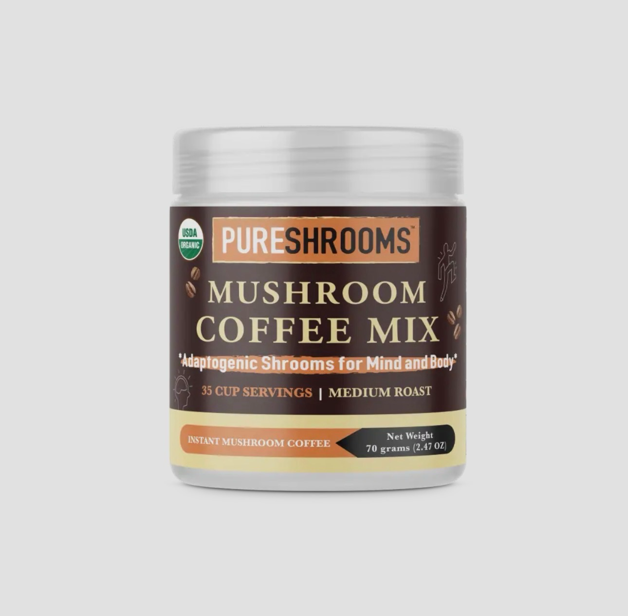 Mushroom Coffee Mix Adaptogenic ‘Shrooms for Mind & Body