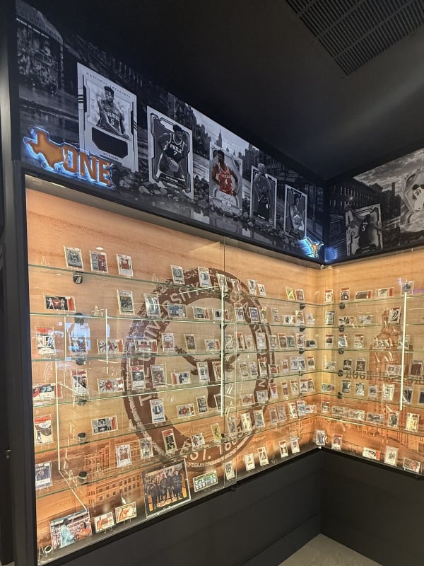 Longhorns wall at Mo Bamba Cards & Collectibles