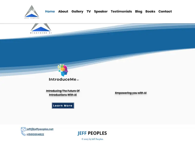 Before Rekreate's work: jeffpeoples.net to jeffpeoples.ai: An AI Transformation That Recovered 24+ Hours a Week