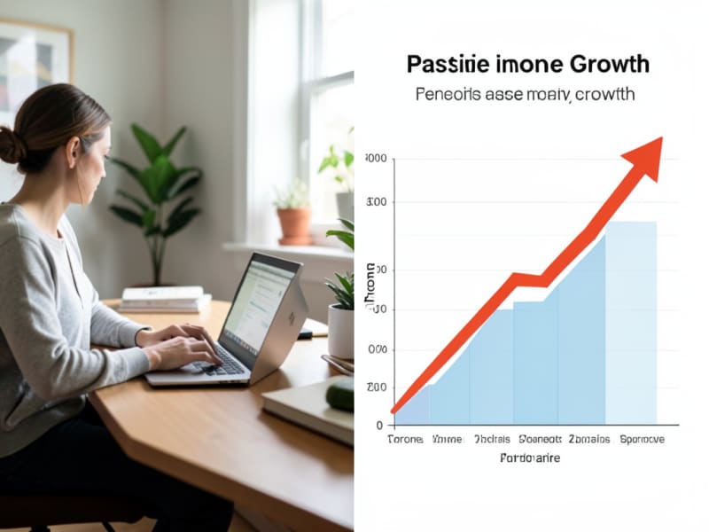 Online Passive Income Concept Illustration