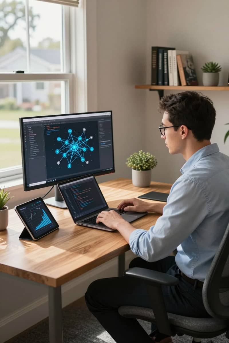 AI freelance jobs illustration