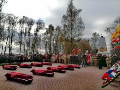 Перезахоронение воинов в Жуковском районе