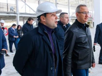 Владислав Шапша проконтролировал ход строительства в Калуге Федерального технопарка профессионального образования