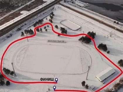 В калужском сквере Волкова обустроили лыжню для всех желающих