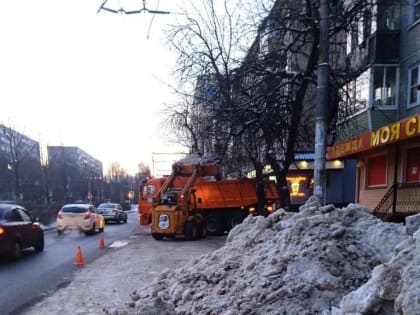 С улиц Калуги за новогодние праздники вывезли более 17 тысяч кубометров снега