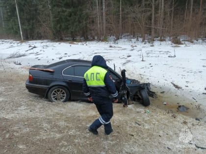 В Калужской области в ДТП с участием BMW и грузовика погиб человек