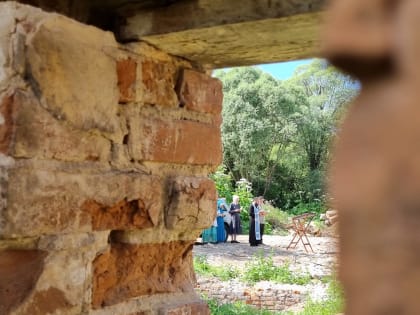 Молебен в селе Хозцы Козельского района