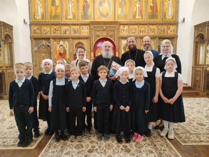 Архиерейское богослужение в селе Губино