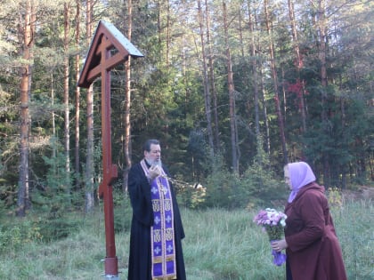 Праздник Воздвижения Честного и Животворящего Креста Господня в храме преподобного Сергия Радонежского города Людиново