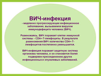 Профилактика заболеваемости ВИЧ-инфекцией