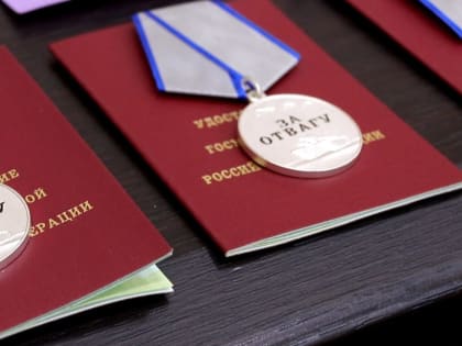 Калужанам-участникам спецоперации вручили медали "За отвагу"