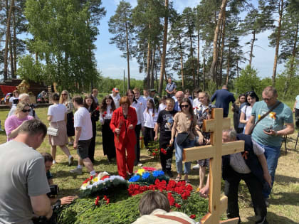 Перезахоронение погибших воинов в городе Козельске