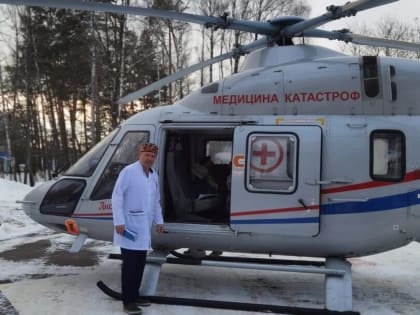 Тяжелобольного доставили из Людиново в Калугу вертолетом