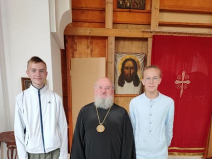 Архиерейское богослужение в Богоявленском храме города Козельска