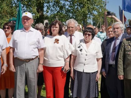 В Сухиничском районе открыли стелу «Рубеж воинской доблести»