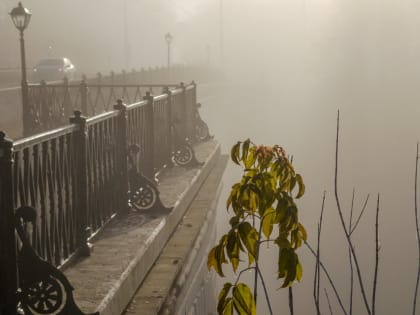 В воскресенье на Калугу опустился туман