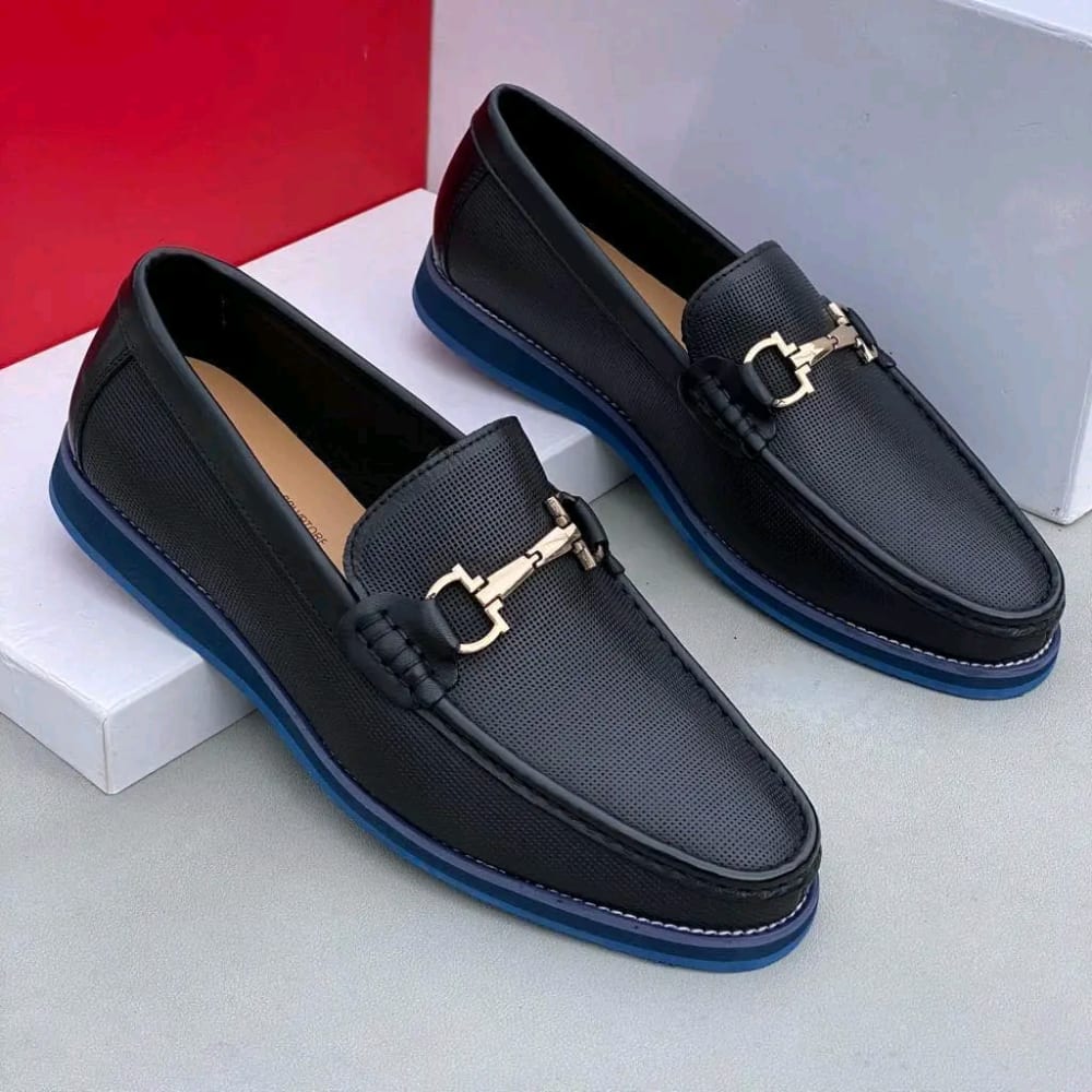 Black Bit Loafers
