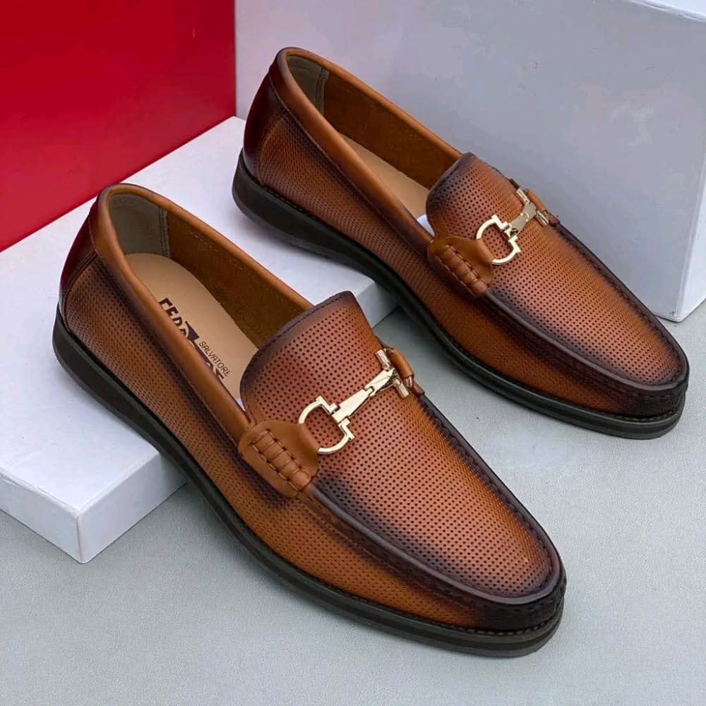 Brown Bit Loafers
