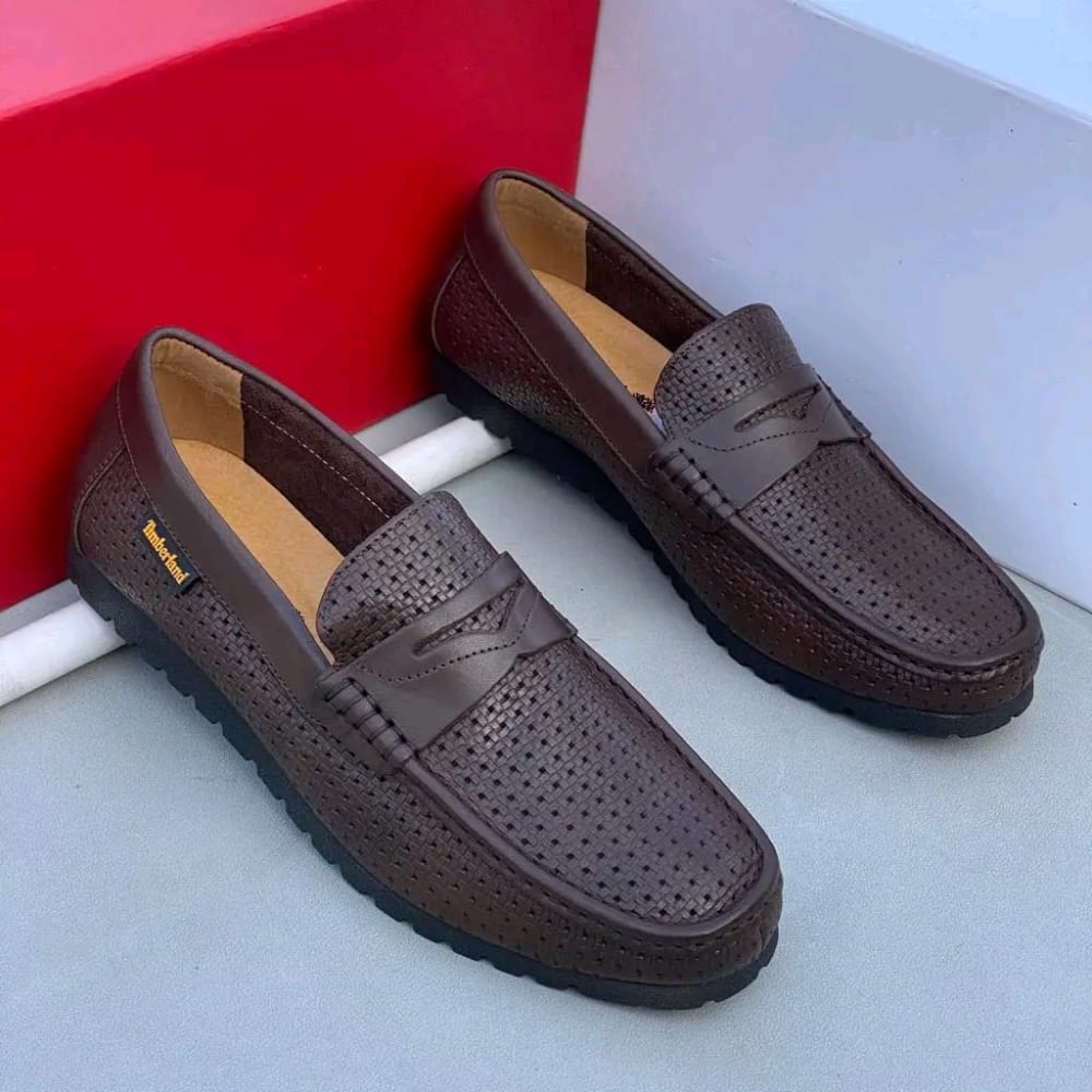 Perforated Moc Loafers