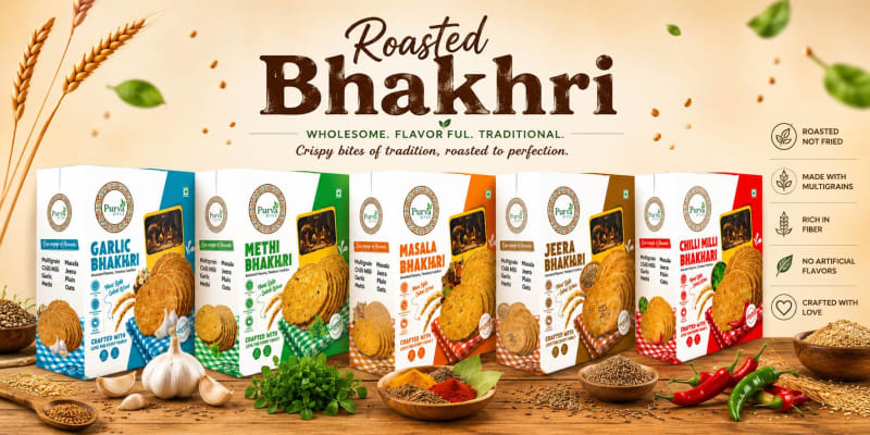 Roasted Bhakhri