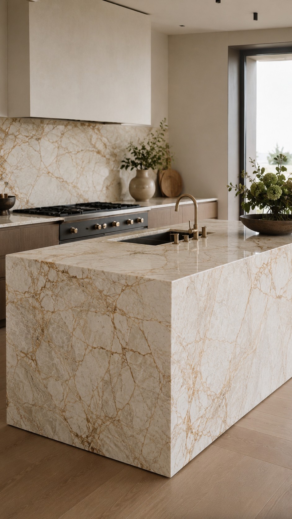 Sahara Gold — render — full slab
