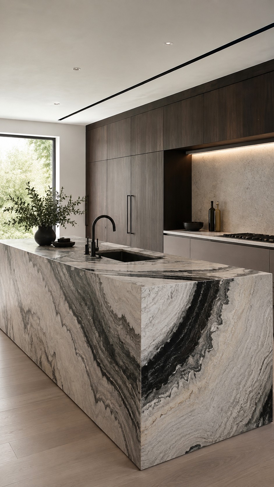 Cipollino Greywave — render — full slab