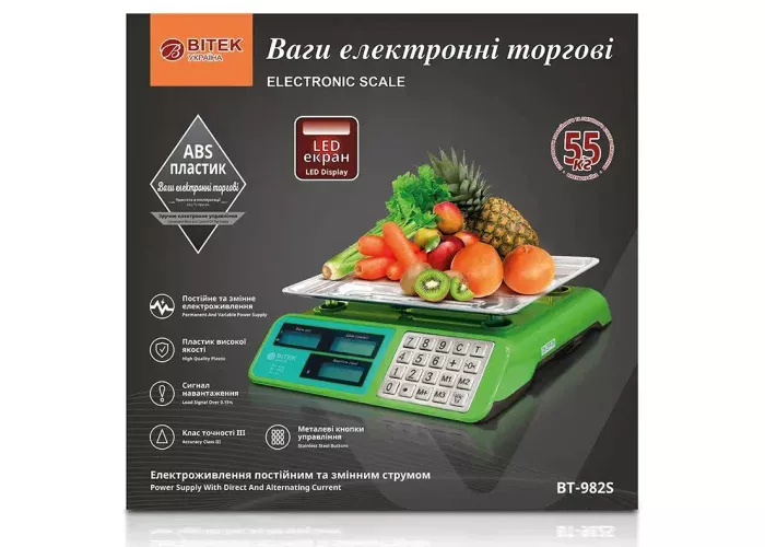 Ваги 55 кг BITEK BT-982S з металевими кнопками — 2