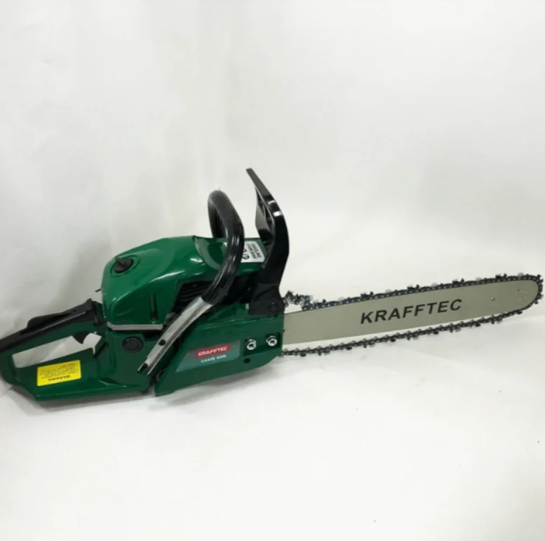 Бензопила KRAFFTEC 6500 Вт з шиною 45 см Зелений