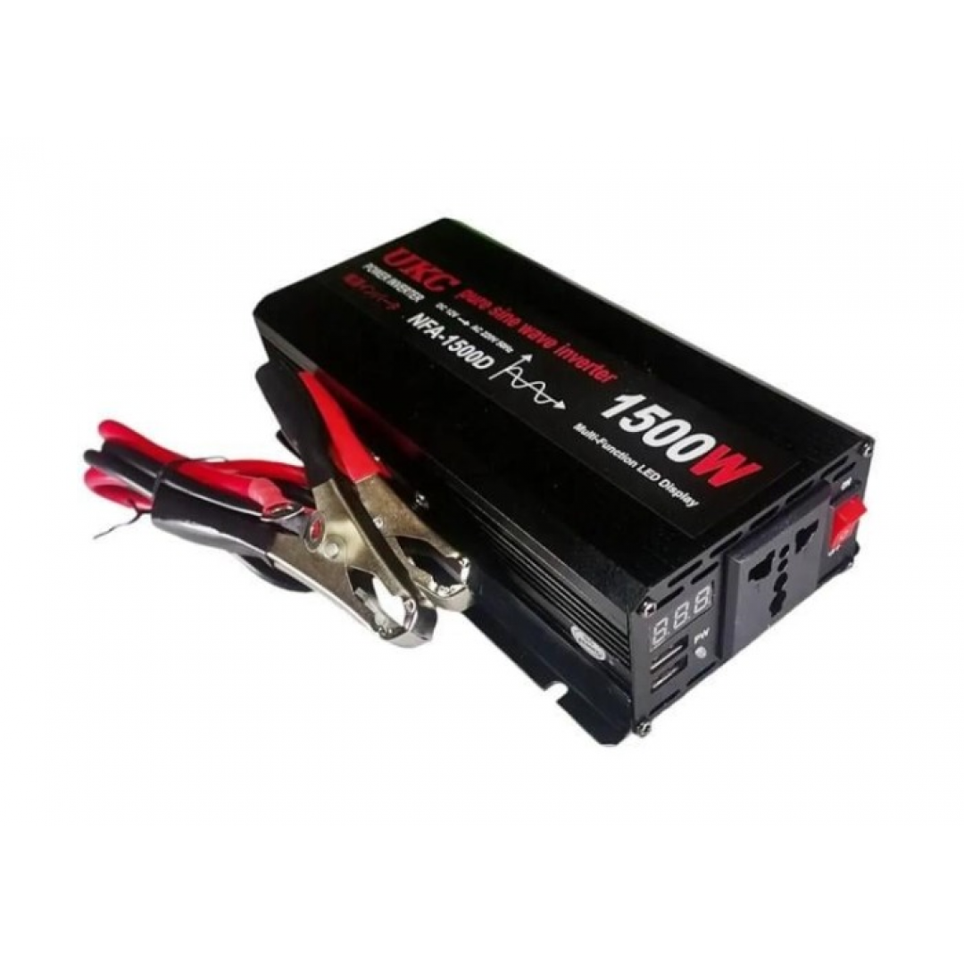 Перетворювач NFA-1500D, 12V-220V, чиста синусоїда, 1500 W — 2