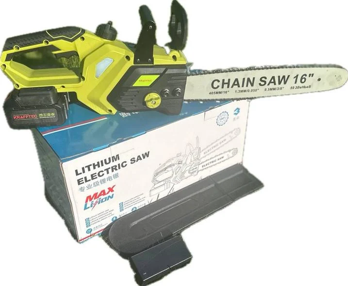 Пила ланцюгова акумуляторна Krafftec Max 48V 6Ah АКБ 2 шт — 3