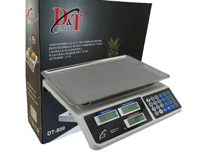 Ваги торгові 50kg*4v D&T SMART DT-809