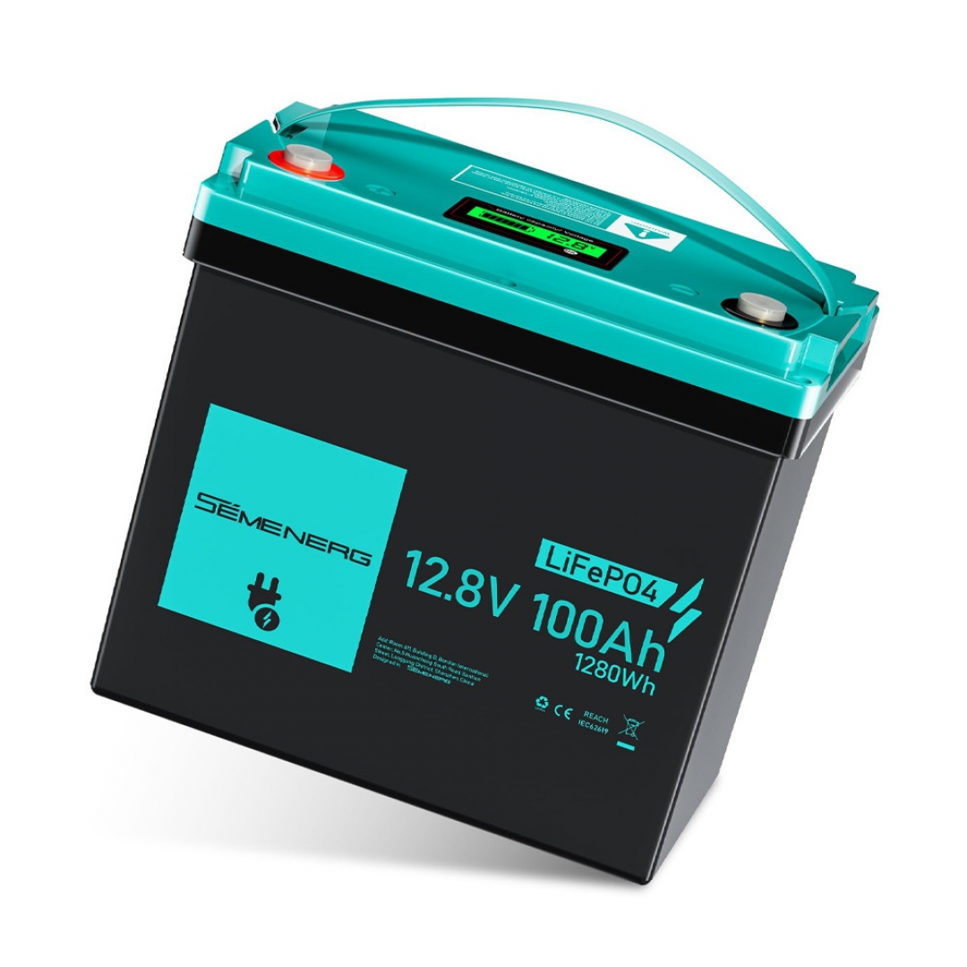 Акумулятор SEMENERG Mini LiFePO4, 12.8V 100Ah, 1280Wh — 2