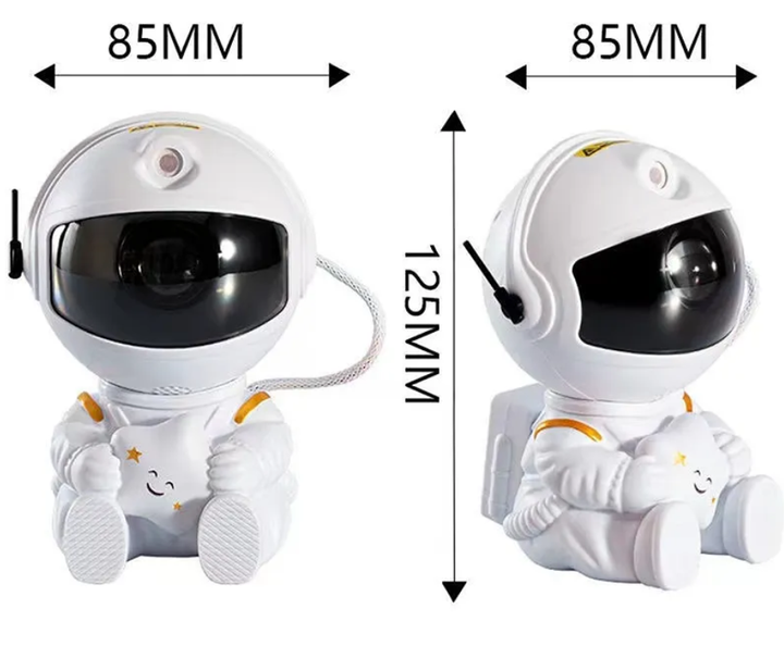 Проектор зоряного неба, лазерний нічник на пульту Astro Star Mini - White Космонавт (Світильник LED нічник)