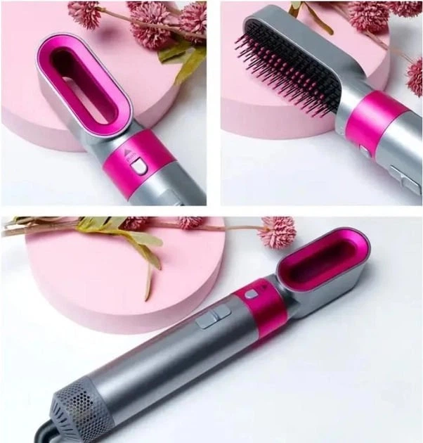 Стайлер 5в1 HAIR BRUSH Styler + Коробка Чохол з функціями надання об'єму, випрямлення, укладання — 2