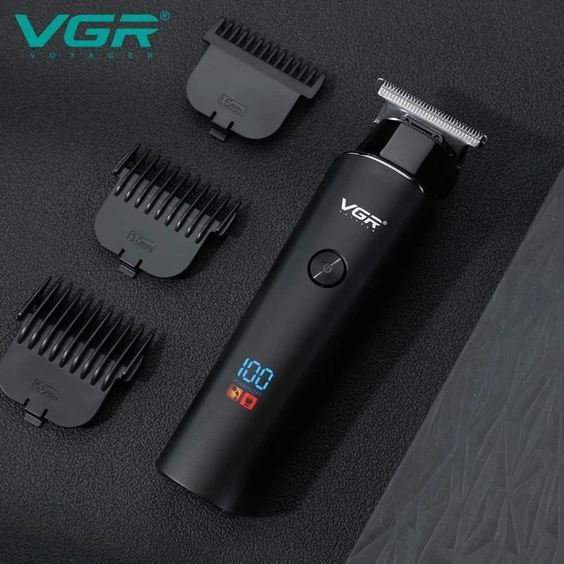 Машинка для гоління акумуляторна VGR V-937 Hair Trimmer тример для стрижки волосся — 5