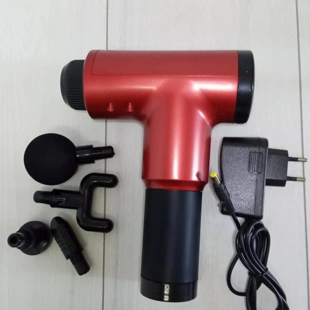 М'язовий масажний пістолет Fascial Gun YX-908 P001 для великих груп м'язів 24 В 2000 мАг — 4